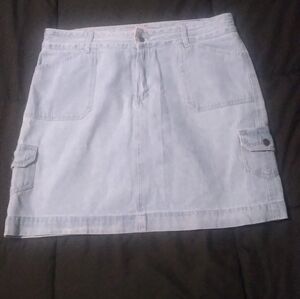 Light Blue Denim Skort